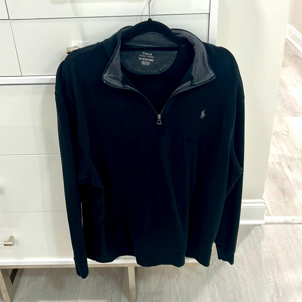 Beautiful long sleeve quarter zip polo shirt gently worn
